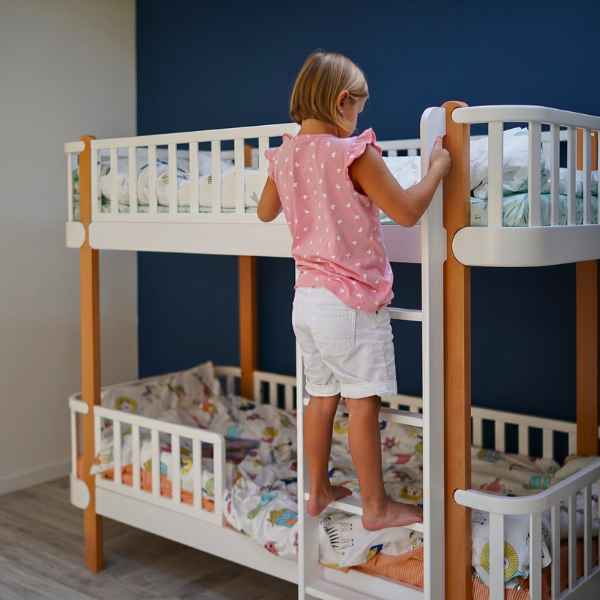 Konstrukce z masivního bukového dřeva u palandy Gekko Kids