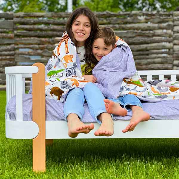 Detailní zpracování konstrukce a bukového masivu postelí Gekko Kids