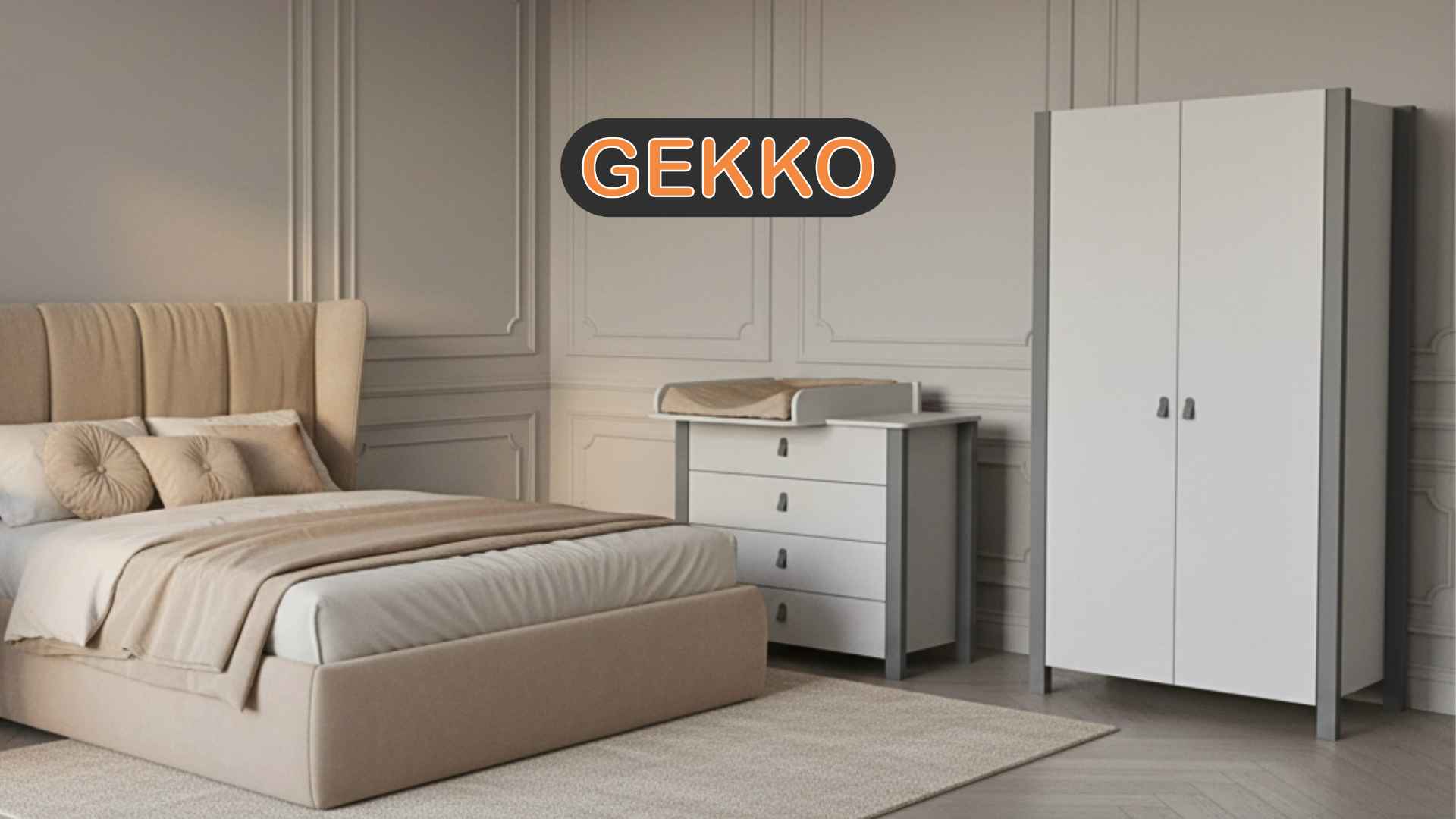 Prémiové dětské komody a noční stolky Gekko Kids detail a design