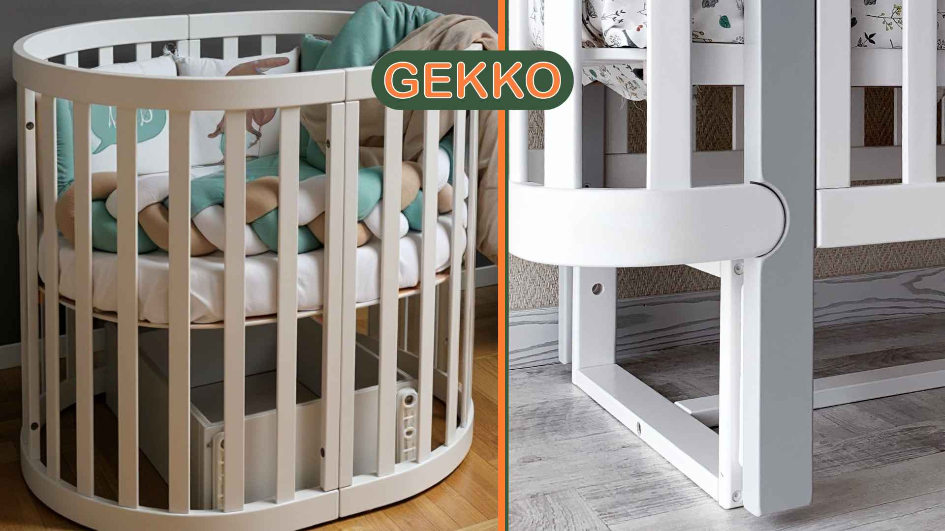 Certifikované houpací postýlky z masivního dřeva