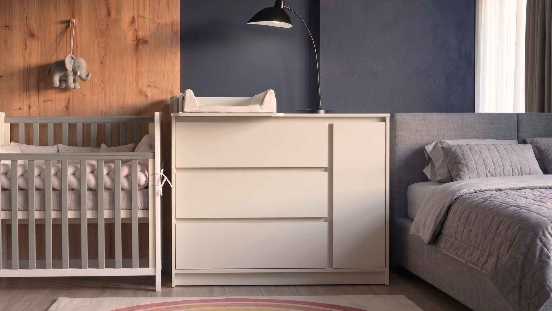 Kvalitní komoda Lovitto Gekko se 3 zásuvkami