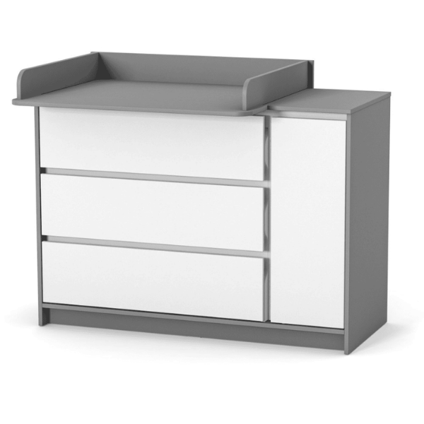 Přebalovací pult Gekko Kids instalovaný na komodě varianta 1
