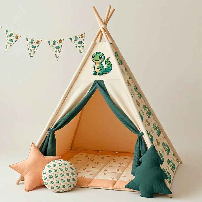 Teepee stany a dětský pokojíček
