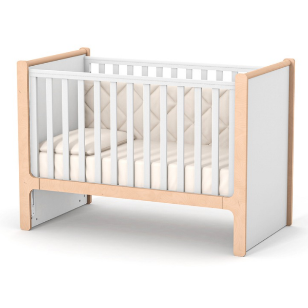 Dětská postýlka Markito Gekko Kids 120x60. Bílá / Přírodní Buk