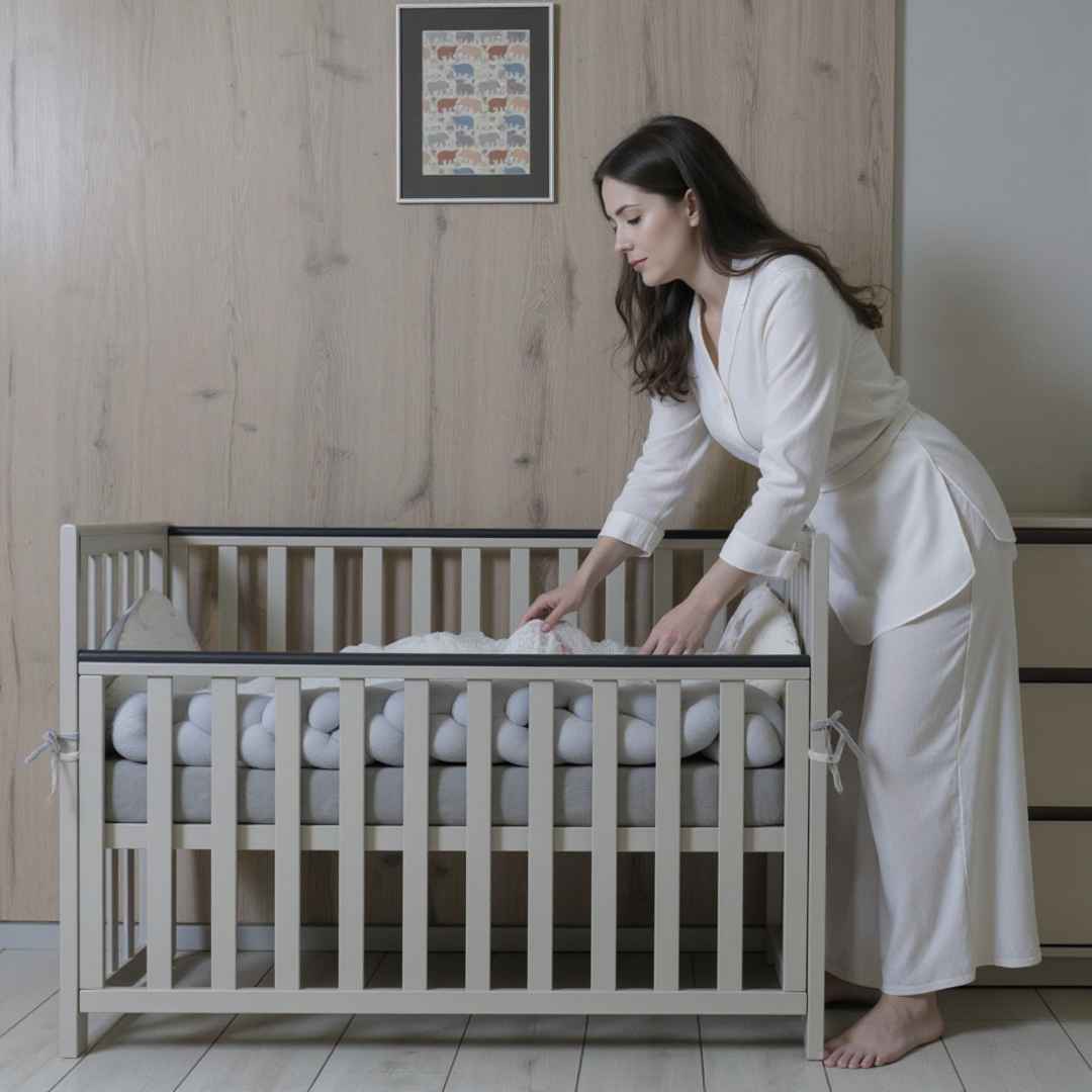 Dětská postýlka Sleeppo Gekko Kids 120x60. Kašmírová barva