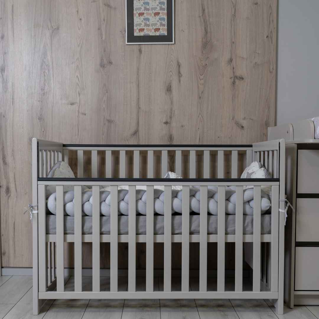 Dětská postýlka Sleeppo Gekko Kids 120x60. Kašmírová barva