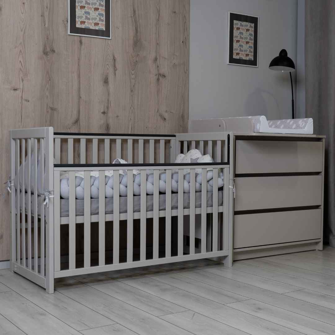 Dětská postýlka Sleeppo Gekko Kids 120x60. Kašmírová barva