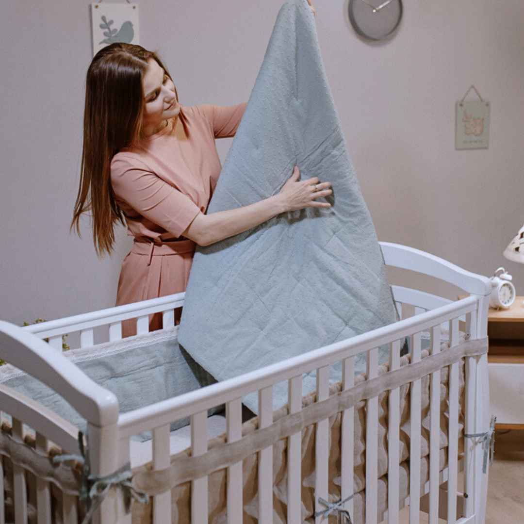 Dětská postýlka Rinbo Gekko Kids 120x60. Bílá