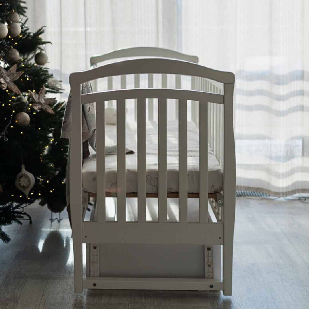 Dětská postýlka Rinbo Gekko Kids 120x60. Bílá