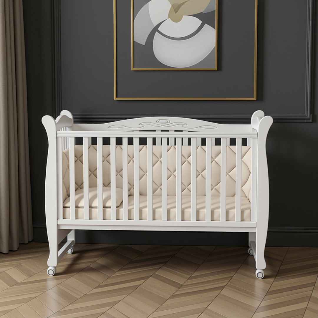 Dětská postýlka Lappi Gekko Kids 120x60. Bílá