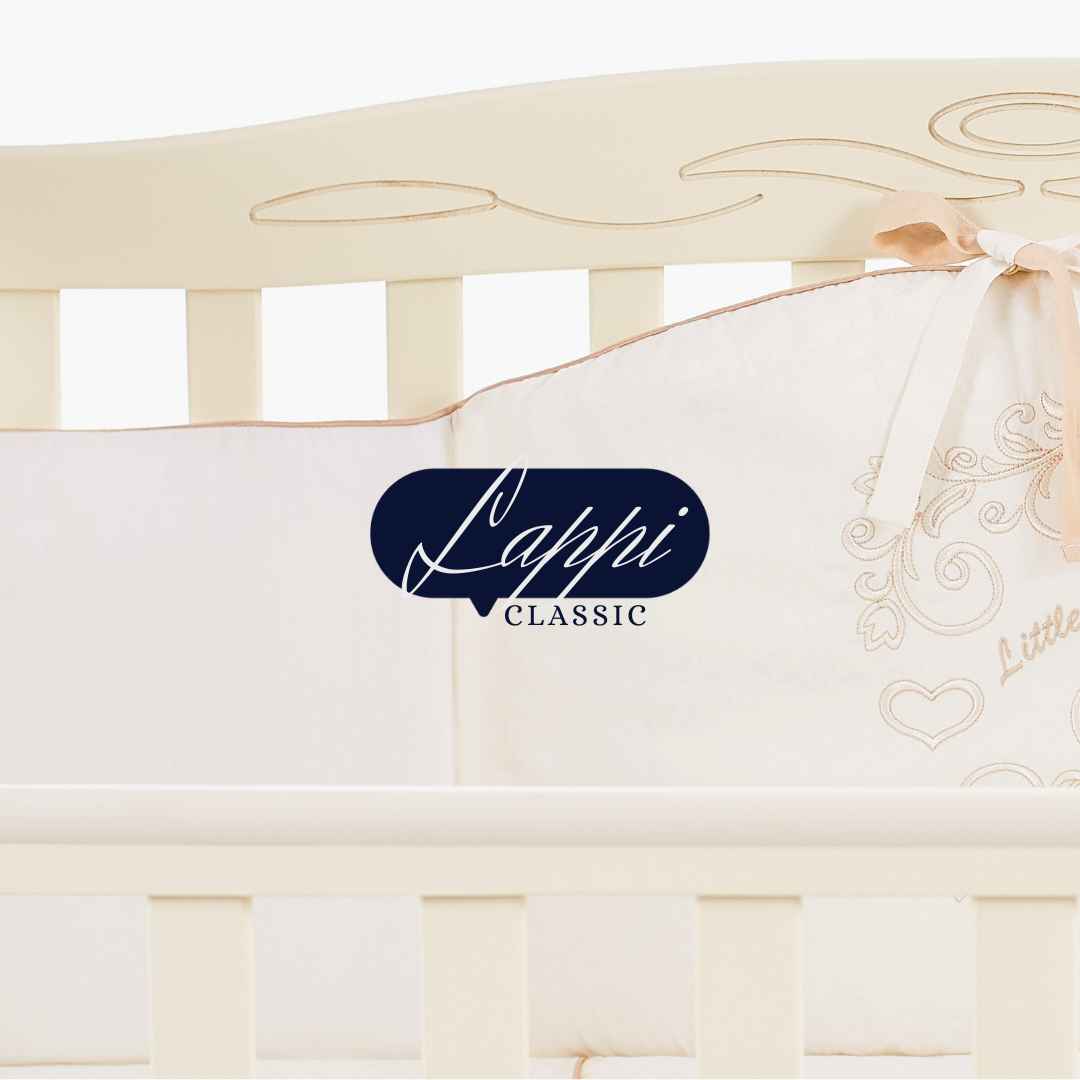 Dětská postýlka Lappi Gekko Kids 120x60. Barva slonovinové kosti