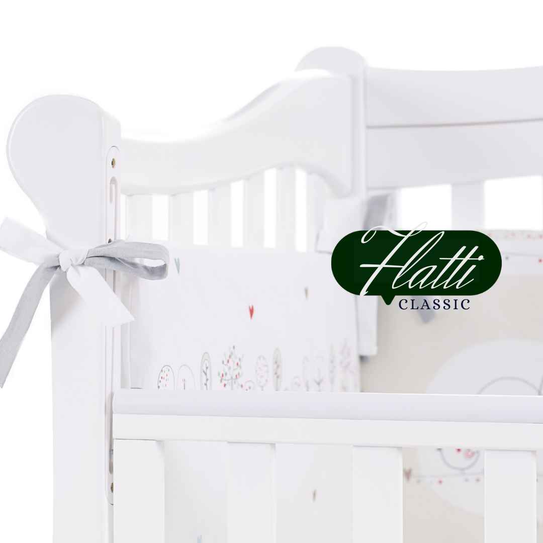 Dětská postýlka Flatti Gekko Kids 120x60. Bílá