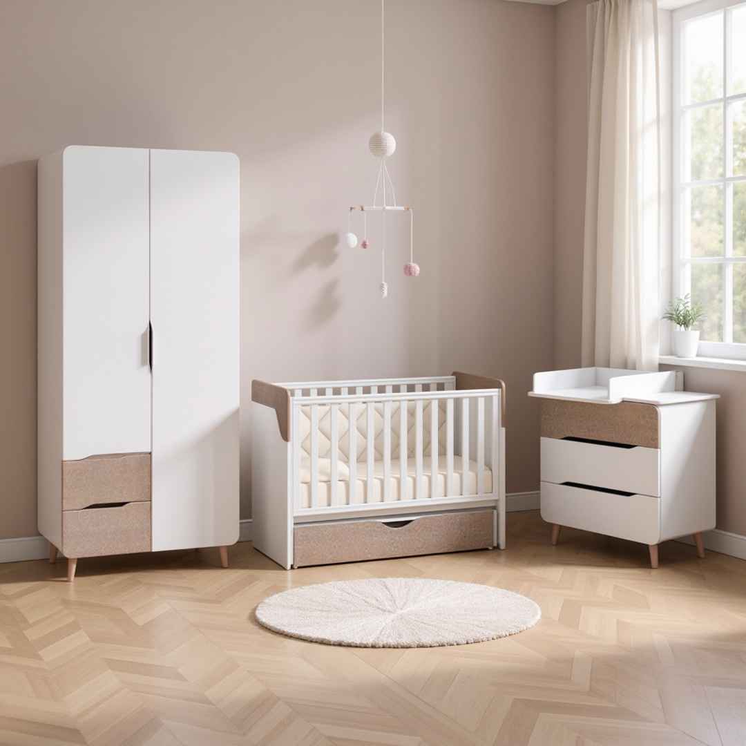 Dětská postýlka Belitto Gekko Kids 120x60. Bílá