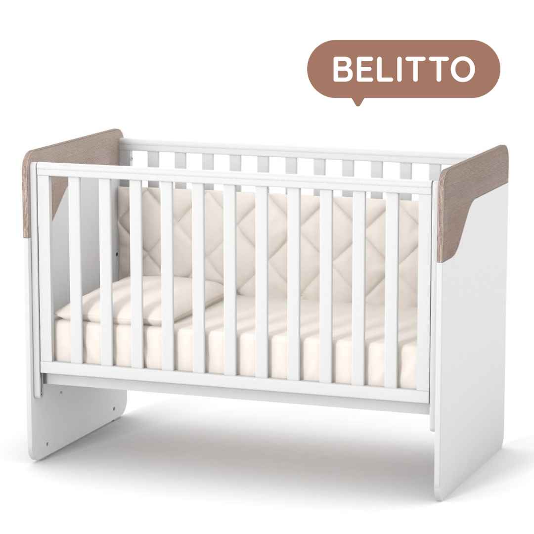 Dětská postýlka Belitto Gekko Kids 120x60. Bílá