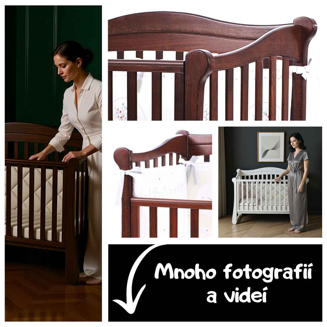 Dětská postýlka Flatti Gekko Kids 120x60. Bílá