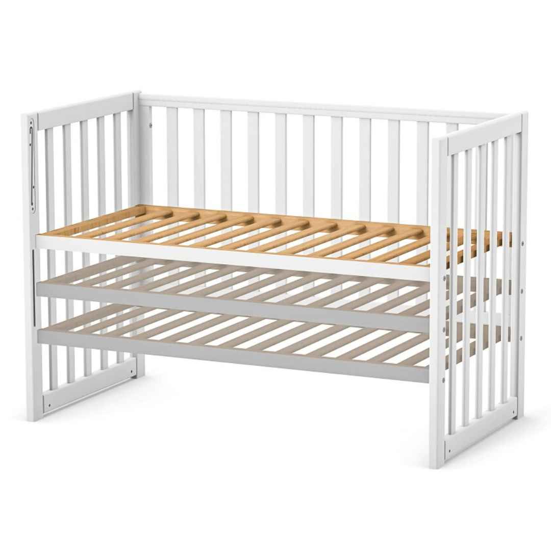 Dětská postýlka Sleeppo Gekko Kids 120x60. Bílá