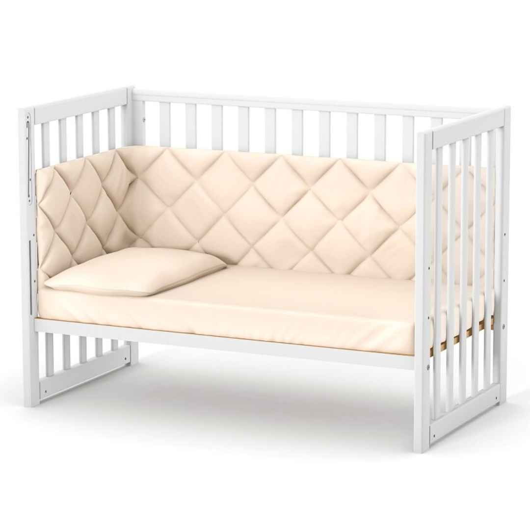 Dětská postýlka Sleeppo Gekko Kids 120x60. Bílá