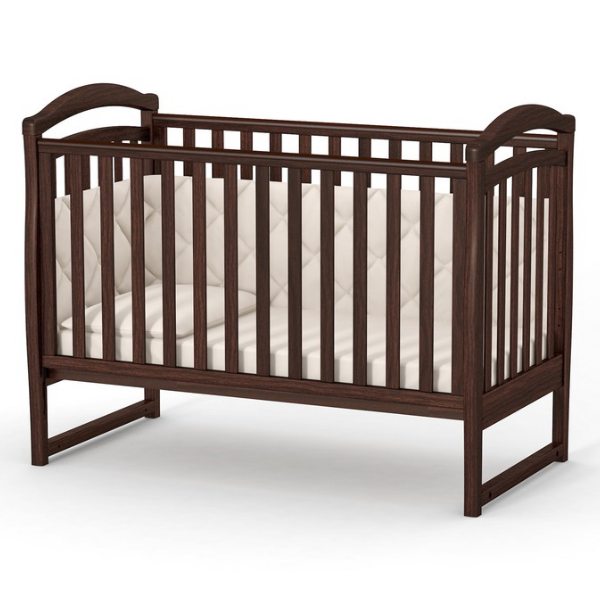 Dětská postýlka Rinbo Gekko Kids 120x60. Tmavý ořech