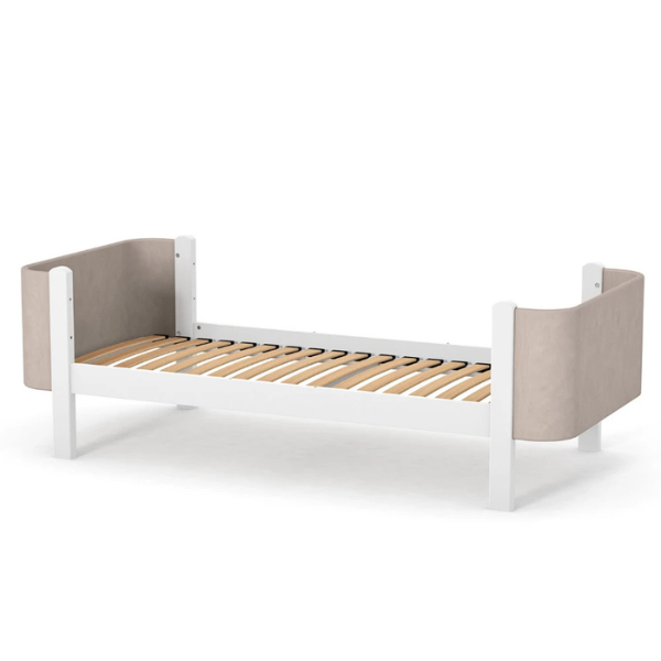 Jednolůžková postel Zukko Soft Gekko 190x80. Cappuccino / Bílá