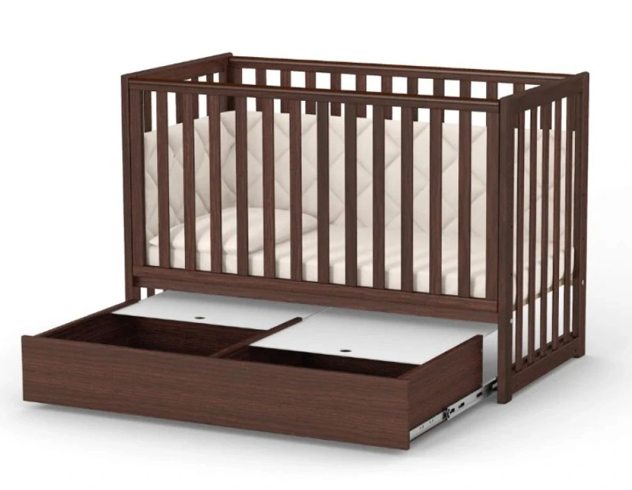 Dětská postýlka Sleeppo Gekko Kids 120x60. Ořech