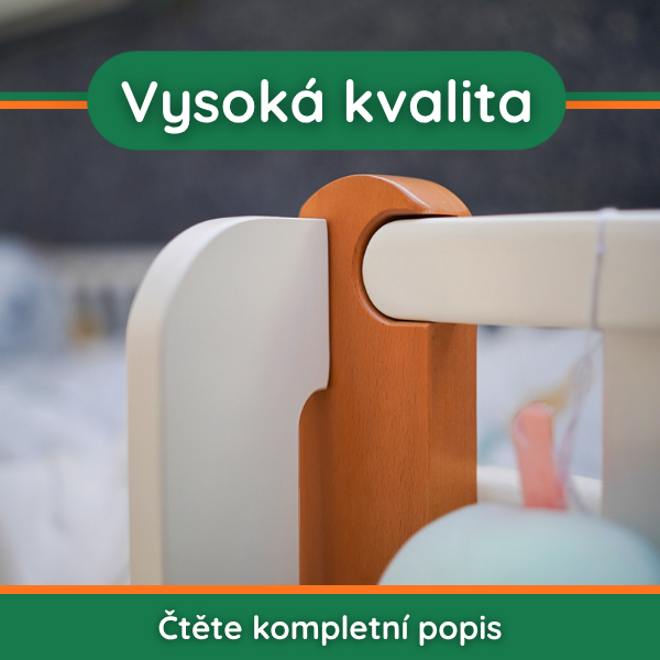 Jednolůžková postel Zukko Soft Gekko 190x80. Cappuccino / Bílá