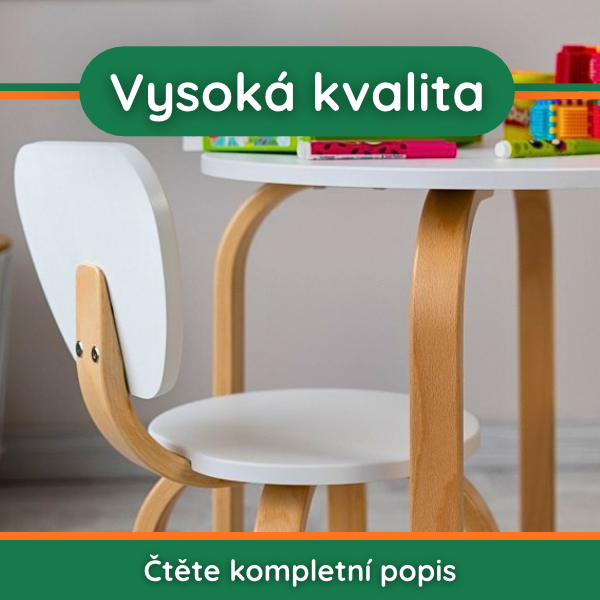 Dětský stolek Tusso Gekko Kids. Přírodní buk